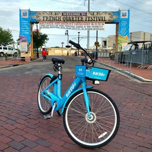 Blue Bike at French Quarter Fest