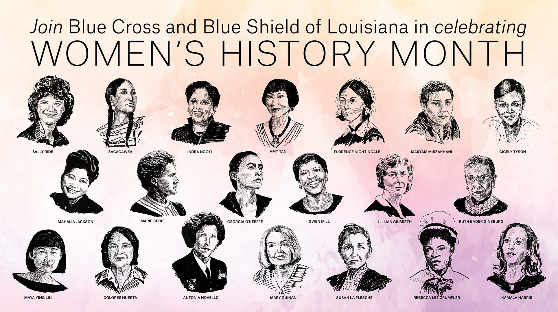 Women's History Month Teams Backgroun
